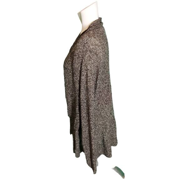 Eileen Fisher Linen Long Sleeve Open Front Cardigan Sweater Black/White Sz 3x - Picture 3 of 7